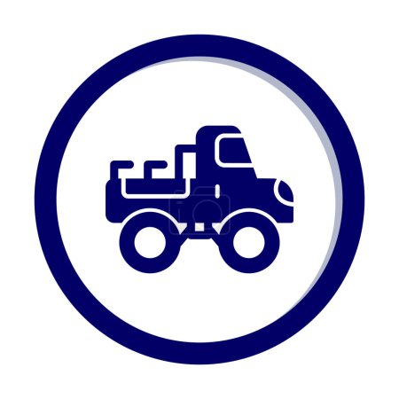 Illustration for Monster truck icon vector illustration - Royalty Free Image