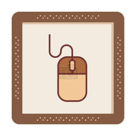 Illustration for Mouse icon, web simple illustration - Royalty Free Image
