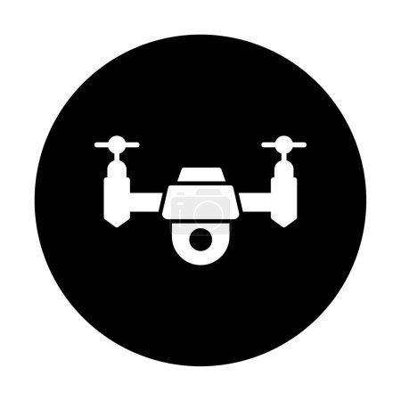 Ilustración de Gráfico Drone icono vector ilustración - Imagen libre de derechos