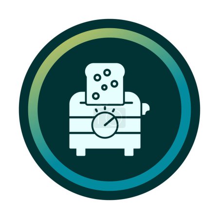 Illustration for Toaster icon, vector illustration - Royalty Free Image