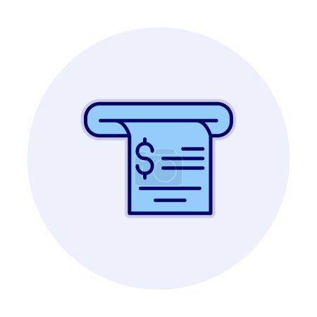Illustration for Receipt icon, vector illustration simple design - Royalty Free Image