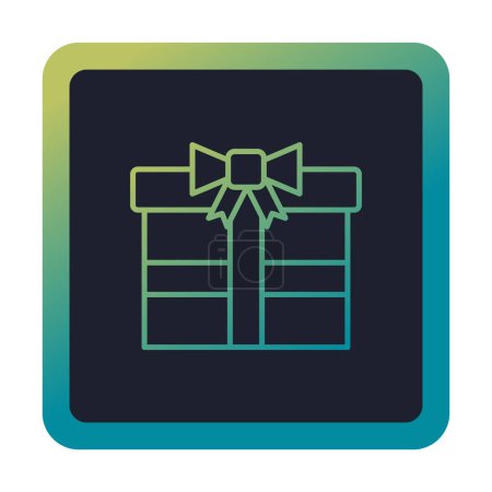 Illustration for Gift Box icon, vector illustration - Royalty Free Image