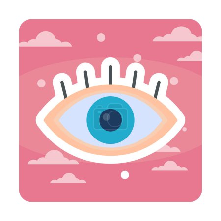 Illustration for Eye icon, vector illustration design - Royalty Free Image