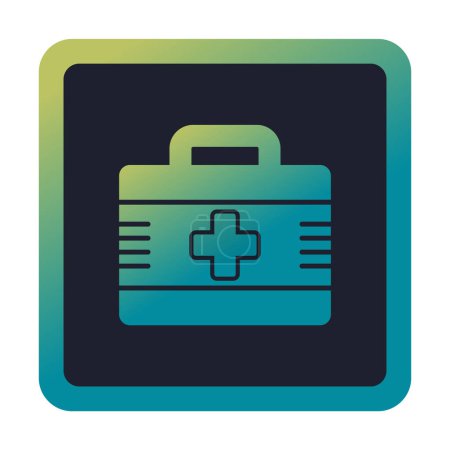 Ilustración de Icono del kit de primeros auxilios. equipos médicos para emergencias - Imagen libre de derechos