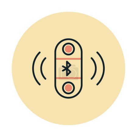 Illustration for Bluetooth speaker icon, vector illustration simple design - Royalty Free Image