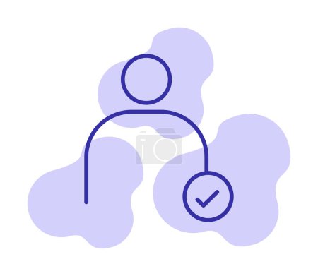 Illustration for User icon sign vector illustration - Royalty Free Image