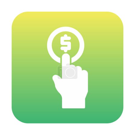 Illustration for Pay per click web icon, vector illustration - Royalty Free Image