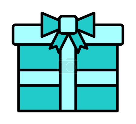 Illustration for Gift box icon, vector illustration simple design - Royalty Free Image