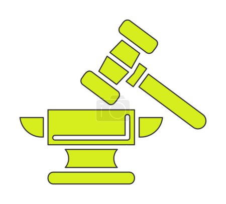 anvil icon, vector illustration simple design