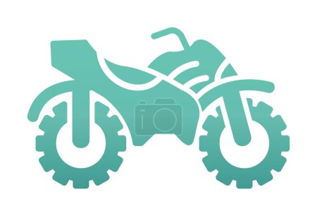 Illustration for Ride quad bike icon, vector illustartion - Royalty Free Image