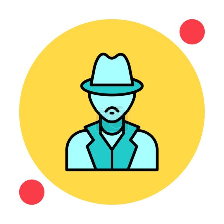 Detective icon vector illustration