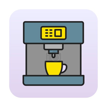 Illustration for Coffee Machine icon, vector illustration - Royalty Free Image