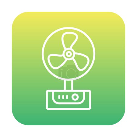 Téléchargez les illustrations : Illustration de l'icône vectorielle du ventilateur - en licence libre de droit