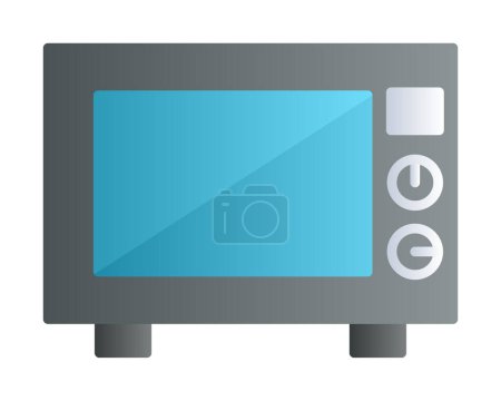 Illustration for Microwave icon, vector illustration simple design - Royalty Free Image