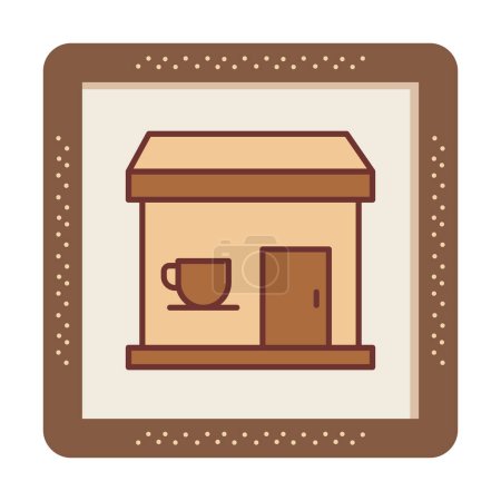Téléchargez les illustrations : Icône Café. Logo simple - en licence libre de droit