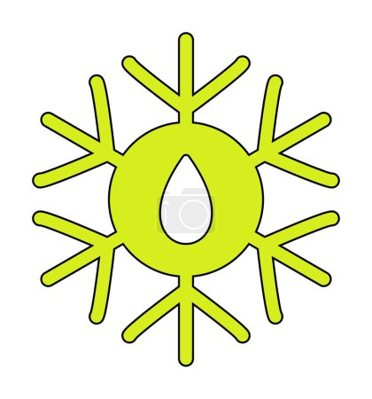 Abtauen Symbol Vektor Illustration