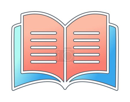 Illustration for Simple Open Book icon, vector illustration - Royalty Free Image
