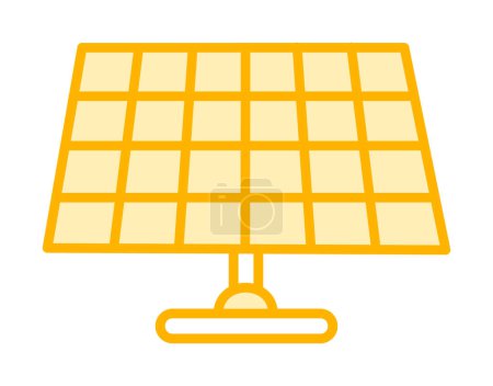 Ilustración de Energía solar icono plano - Imagen libre de derechos
