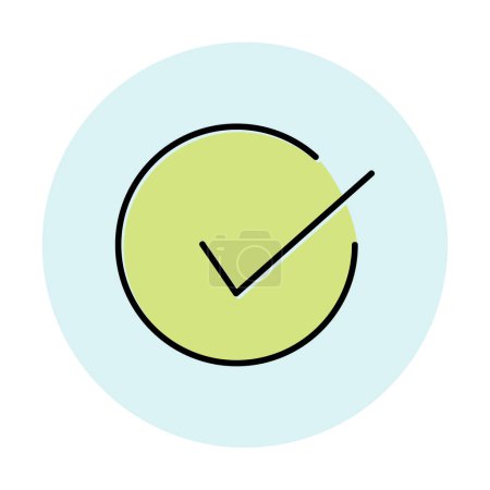 Illustration for Check mark icon, vector illustration simple design - Royalty Free Image