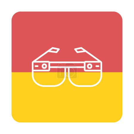 Illustration for Smart glasses icon vector illustration - Royalty Free Image