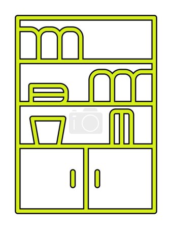 Illustration for Cupboard icon, vector illustration simple design - Royalty Free Image