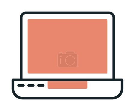 Illustration for Laptop icon, vector illustration simple design - Royalty Free Image