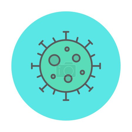 Illustration for Flat style corona virus pandemic icon - Royalty Free Image