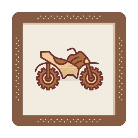 Illustration for Quad bike icon vector illustration - Royalty Free Image