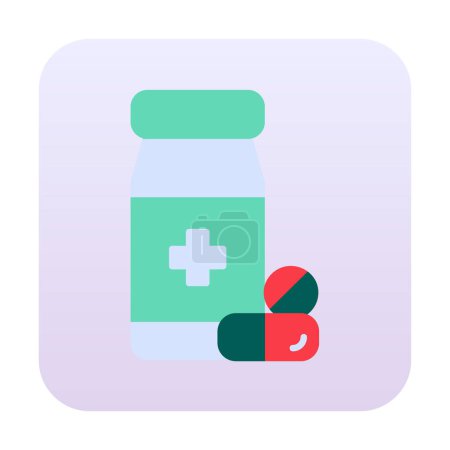 Illustration for Pills vector icon. cartoon illustration of  Medicine - Royalty Free Image