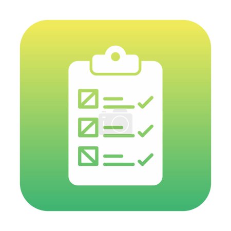 Illustration for Checklist vector icon modern simple vector illustration - Royalty Free Image