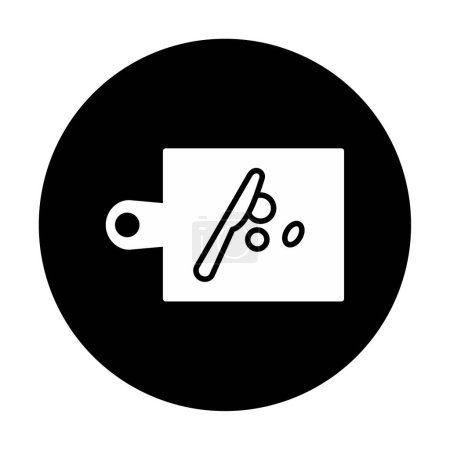 Ilustración de Icono del tablero de cortar, ilustración del vector - Imagen libre de derechos