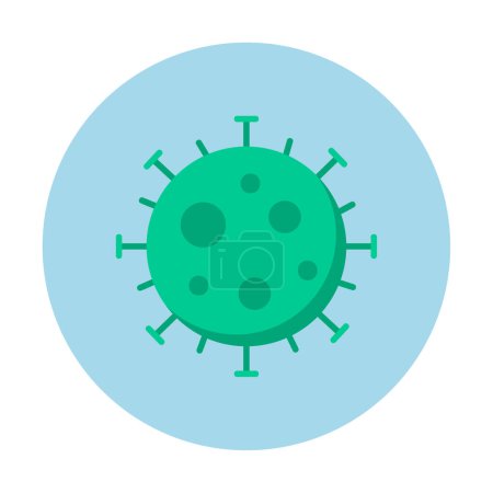 Illustration for Flat style corona virus pandemic icon - Royalty Free Image