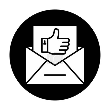 Téléchargez les illustrations : Email avec comme icône vectorielle signe - en licence libre de droit