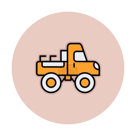 Ilustración de Monster Truck icono vector ilustración - Imagen libre de derechos