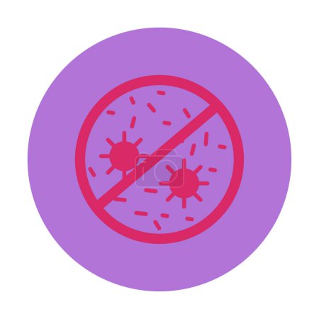 Illustration for Antibacterial  icon. virus sign.  vector illustration - Royalty Free Image