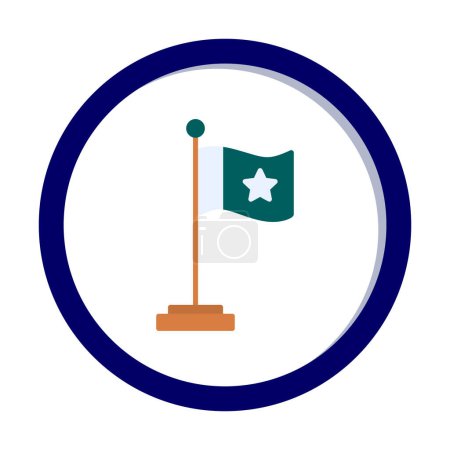 Ilustración de Icono de la bandera, vector ilustración diseño simple - Imagen libre de derechos