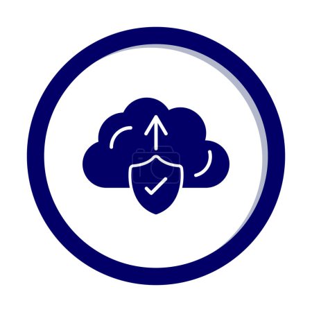 Ilustración de Subir icono de vector, símbolo de almacenamiento en la nube. Moderno, simple ilustración de vector plano para el sitio web o aplicación móvil - Imagen libre de derechos
