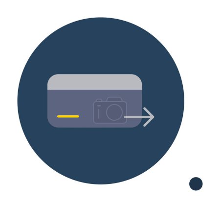 Photo for Credit card icon vector illustration - Royalty Free Image