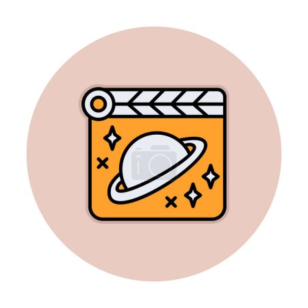 Ilustración de Space Film icon vector illustration - Imagen libre de derechos
