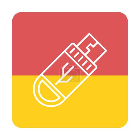 Ilustración de Ilustración de icono de unidad flash simple - Imagen libre de derechos