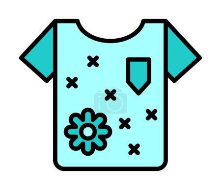 Illustration for Clothes icon, tshirt, vector illustration - Royalty Free Image