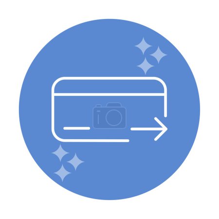 Ilustración de Tarjeta de crédito icono vector ilustración - Imagen libre de derechos