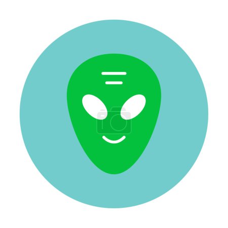 Cute alien character vector illustration