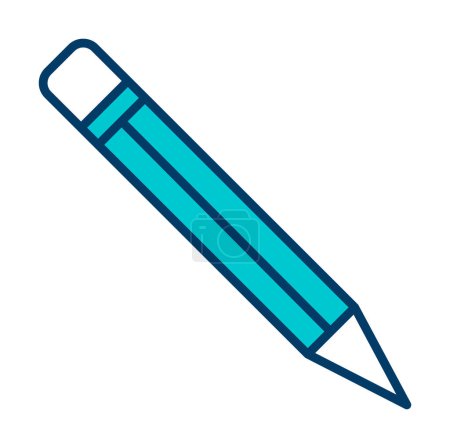 Illustration for Pencil icon vector illustration - Royalty Free Image
