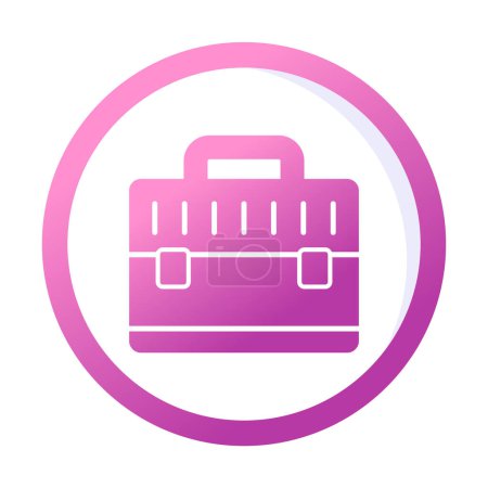 Illustration for Briefcase icon isolated web illustration - Royalty Free Image