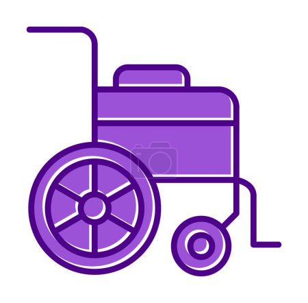 Photo for Wheel Chair icon vector illustration - Royalty Free Image