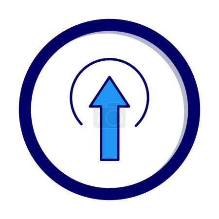 Illustration for Upload icon sign vector illustration - Royalty Free Image