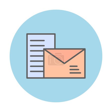 Illustration for Mail icon, vector illustration - Royalty Free Image