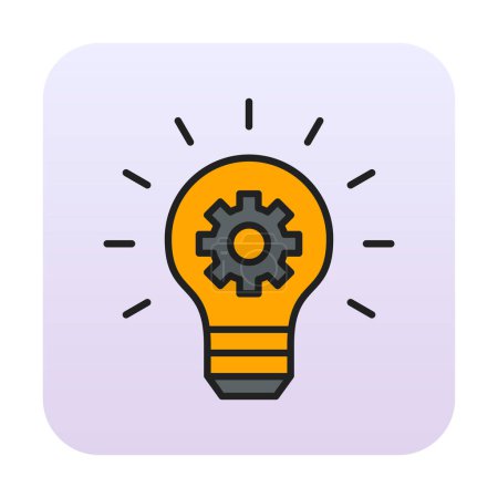 Illustration for Idea light bulb icon vector illustration - Royalty Free Image