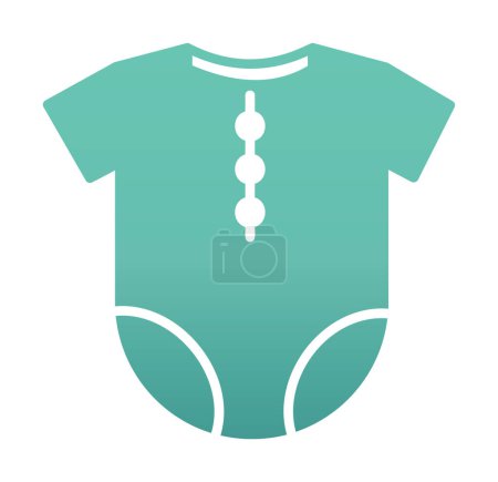 Ilustración de Icono del traje del bebé, traje de bebé, ilustración vectorial - Imagen libre de derechos